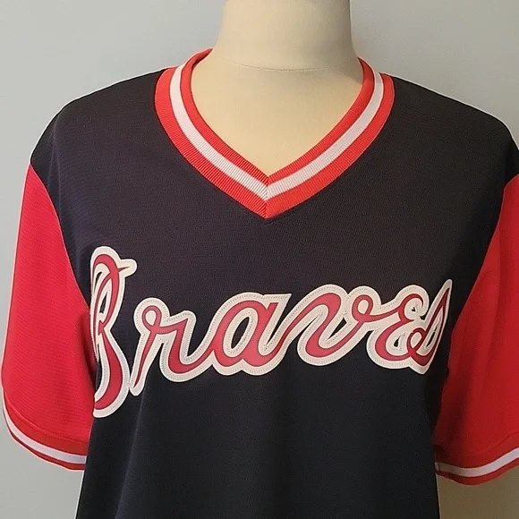 Atlanta Braves Ozzie Albies "Puchi" Majestic Jersey 2018 SZ M - Picture 7 of 8